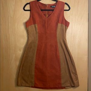 Missguided Faux Suede Mini Dress